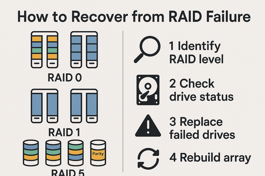 Preparatory steps for repairing RAID failures