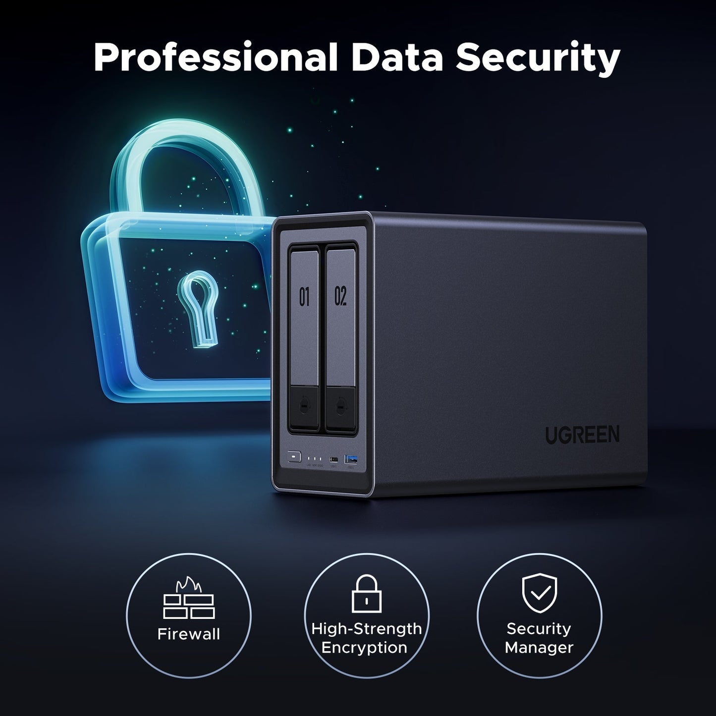 2-Bay NAS Storage for Home & Office | 4K Media Server – UGREEN NAS UK